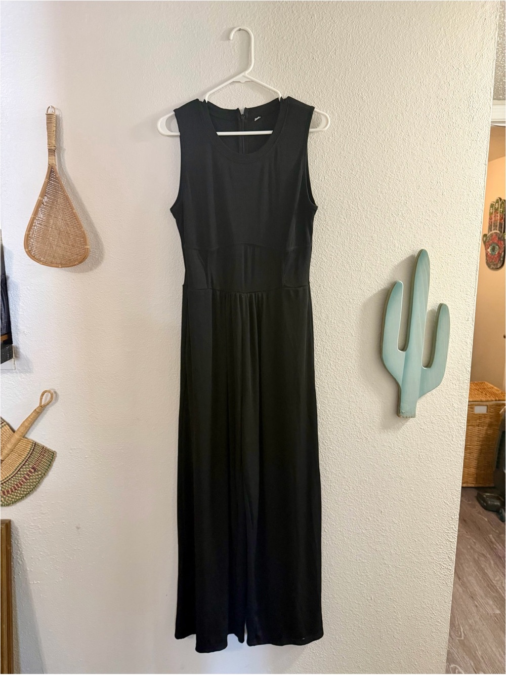 black jumpsuit
